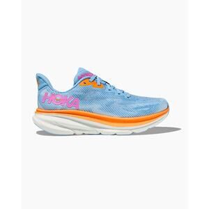 NWOT Hoka One One Clifton 9 Mesh Running Shoes Blue Orange Men's EU 42c / 9.5